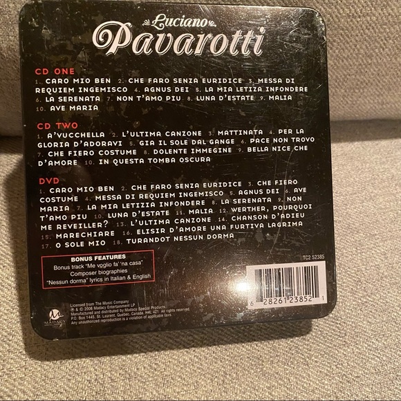 Luciano Pavarotti The Greatest Tenor Of All Time 3 Disc Set Brand New - Picture 2 of 2